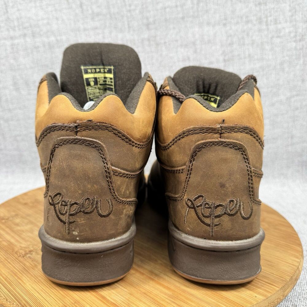 Roper Horseshoe Kiltie Boots Women's 9 Leather Work Riding - Picture 4 of 9